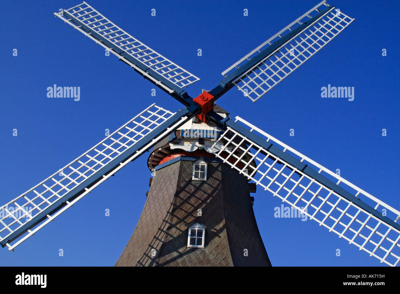 Friedrichskoog / moulin à vent Banque D'Images