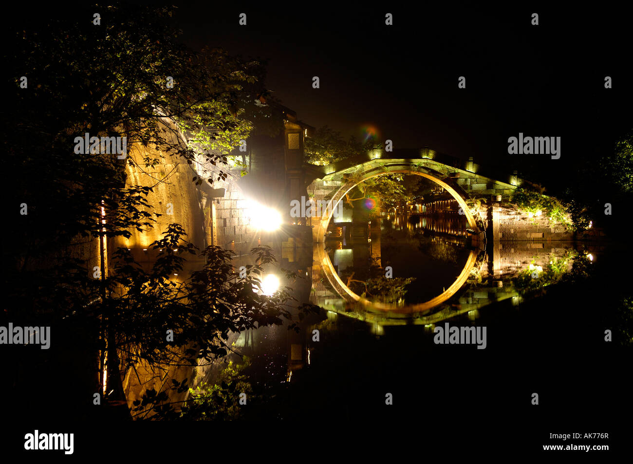 Wuzhen / pont Banque D'Images