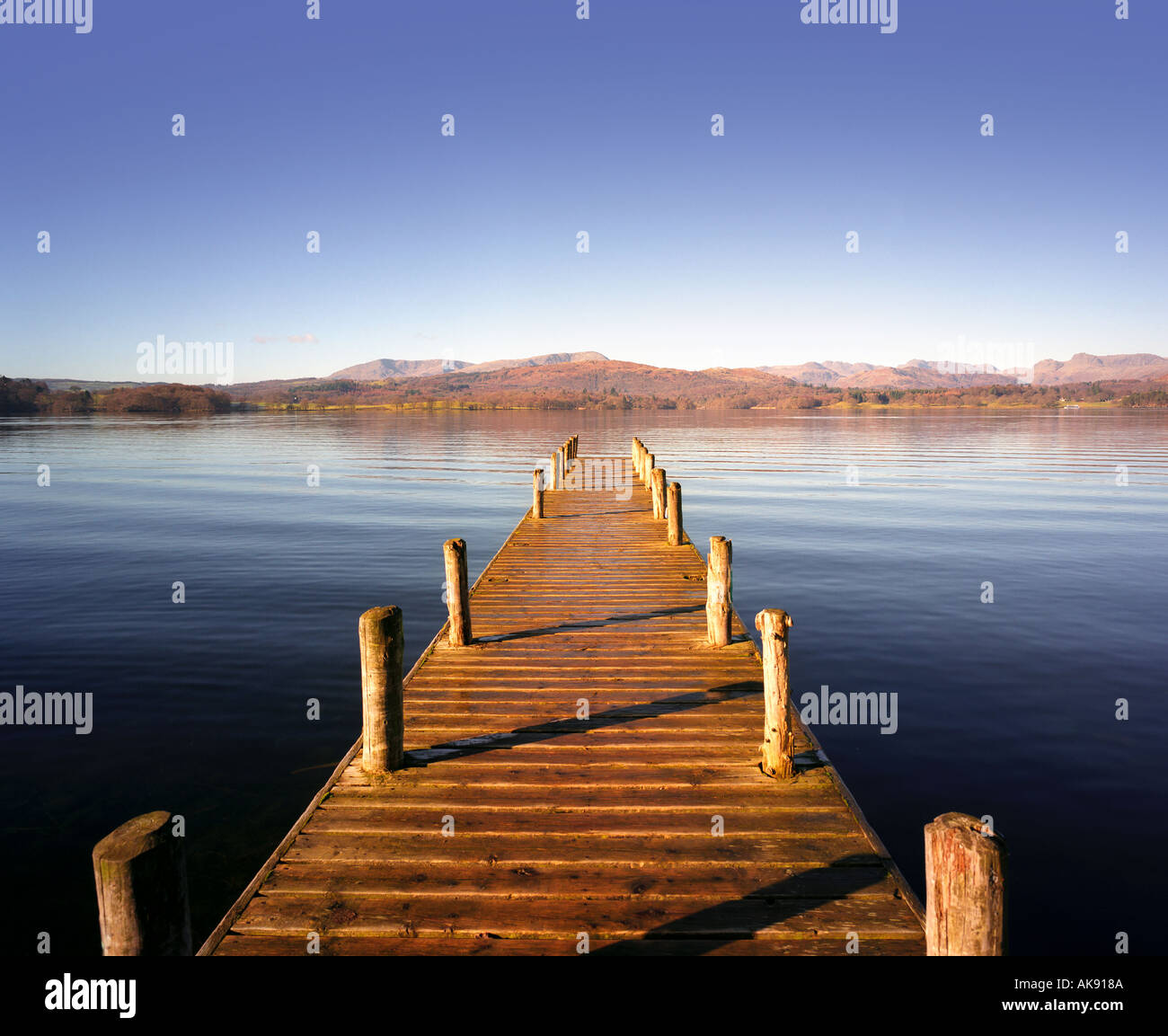 Jetty lake lac Windemere districy cumbria england uk Banque D'Images