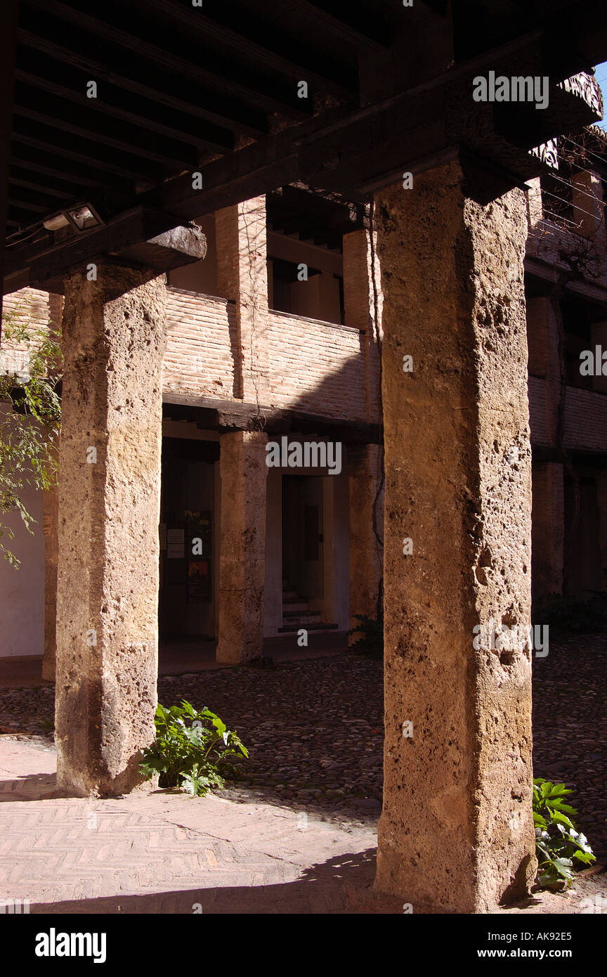 Espagne Grenade Corral del Carbon un ancien Al Andaluz Hôtel à Granada Banque D'Images