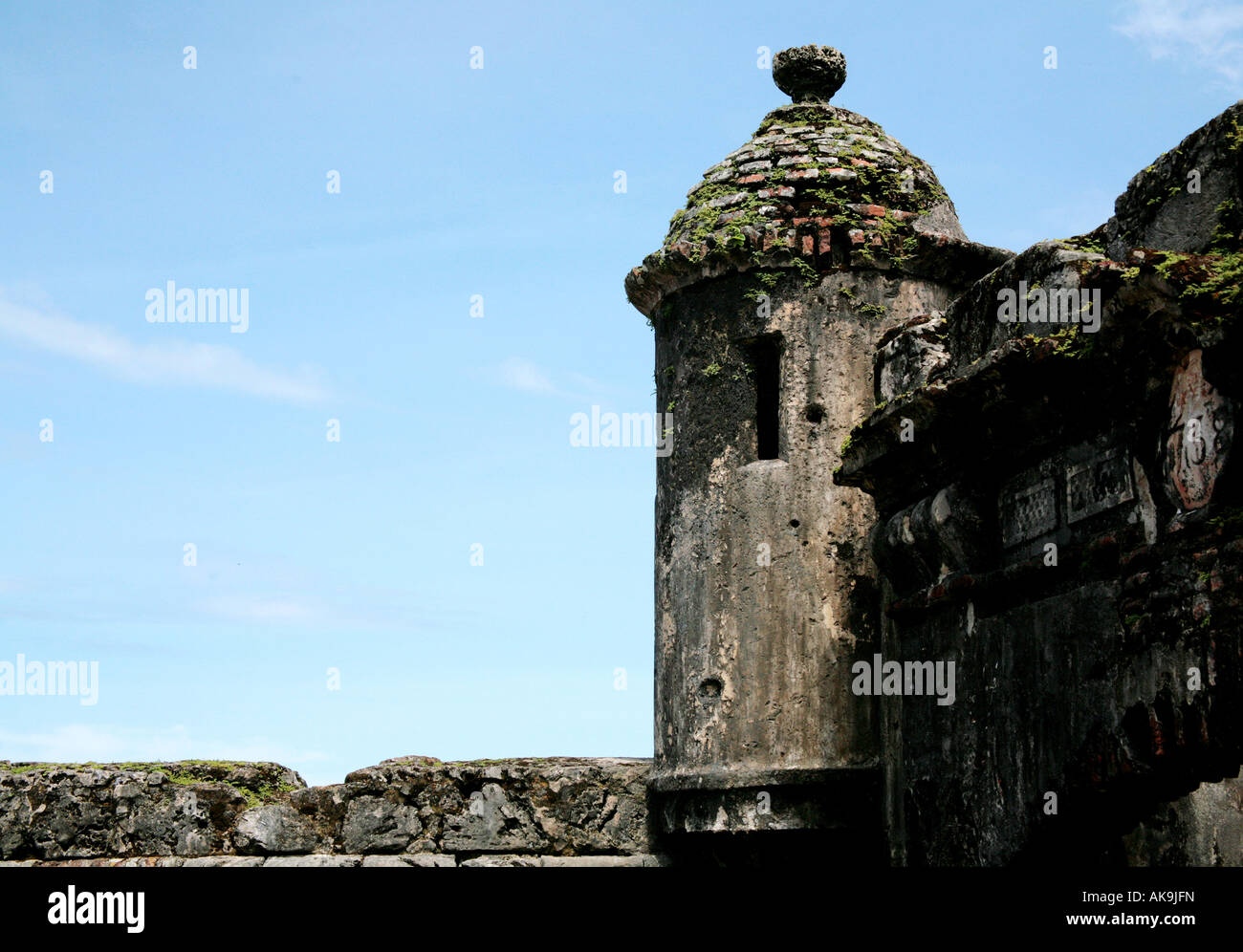 Ruines de la forteresse de San Jerónimo entrée à Portobelo Province Colon Panama Banque D'Images