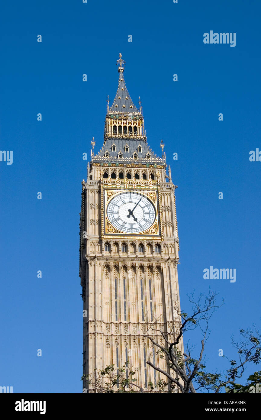 La tour de l'horloge de Big Ben à Londres Westminster Banque D'Images