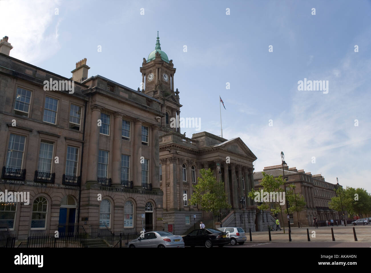 Hôtel de Ville de Birkenhead à Hamilton square, Birkenhead, Angleterre Banque D'Images