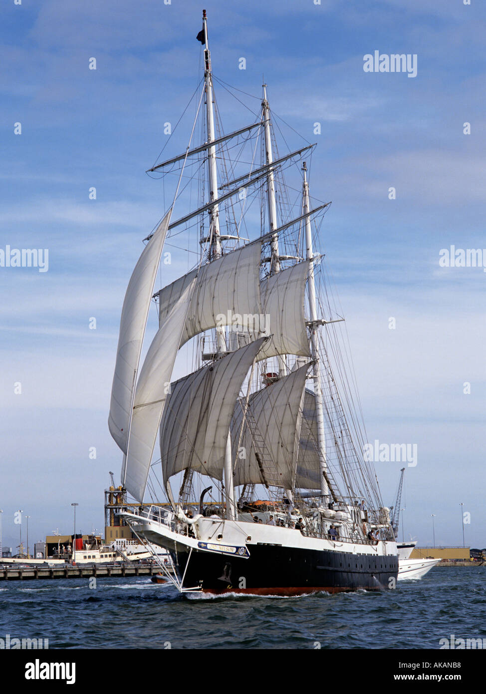 Lord Nelson square rigged formation voile navire appartenant à la Fiducie du Jubilé Banque D'Images