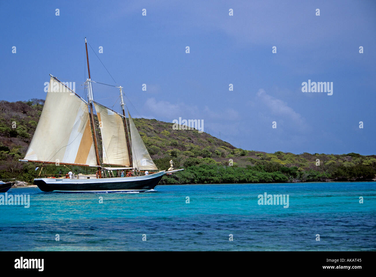 Voilier St Vincent et les Grenadines Antilles Caraïbes Banque D'Images