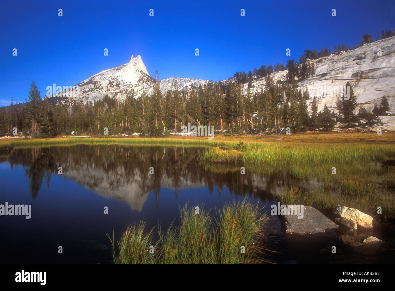 Cathédrale Lake High Sierra Yosemite National Park California USA United States of America North Banque D'Images