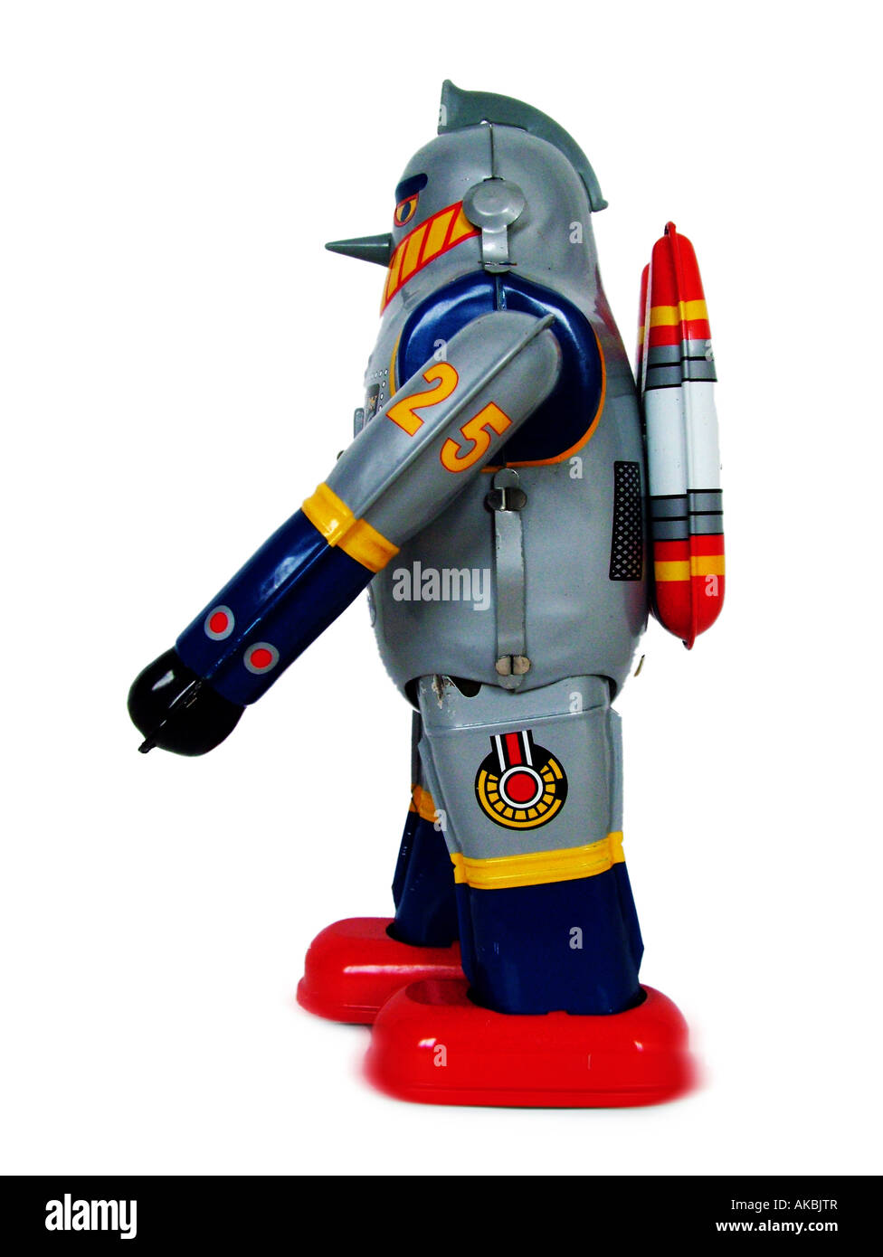 Robot Vintage Années 80 - Jouet Miniature En Plastique - Sans Marque