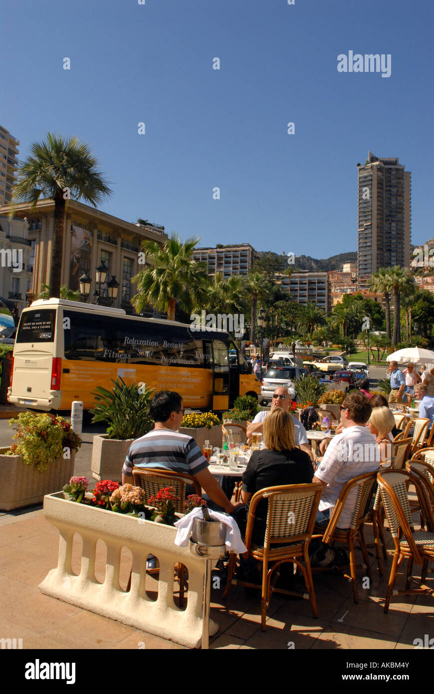 Célèbre Café de Paris Place du Casino Monte Carlo Banque D'Images