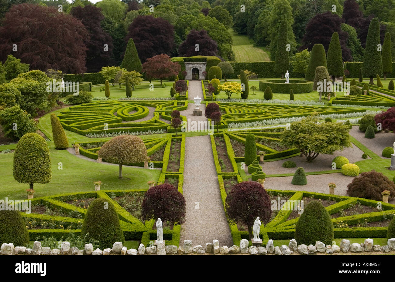 Jardins du Château de Drummond Crieff Perthshire en Écosse Banque D'Images