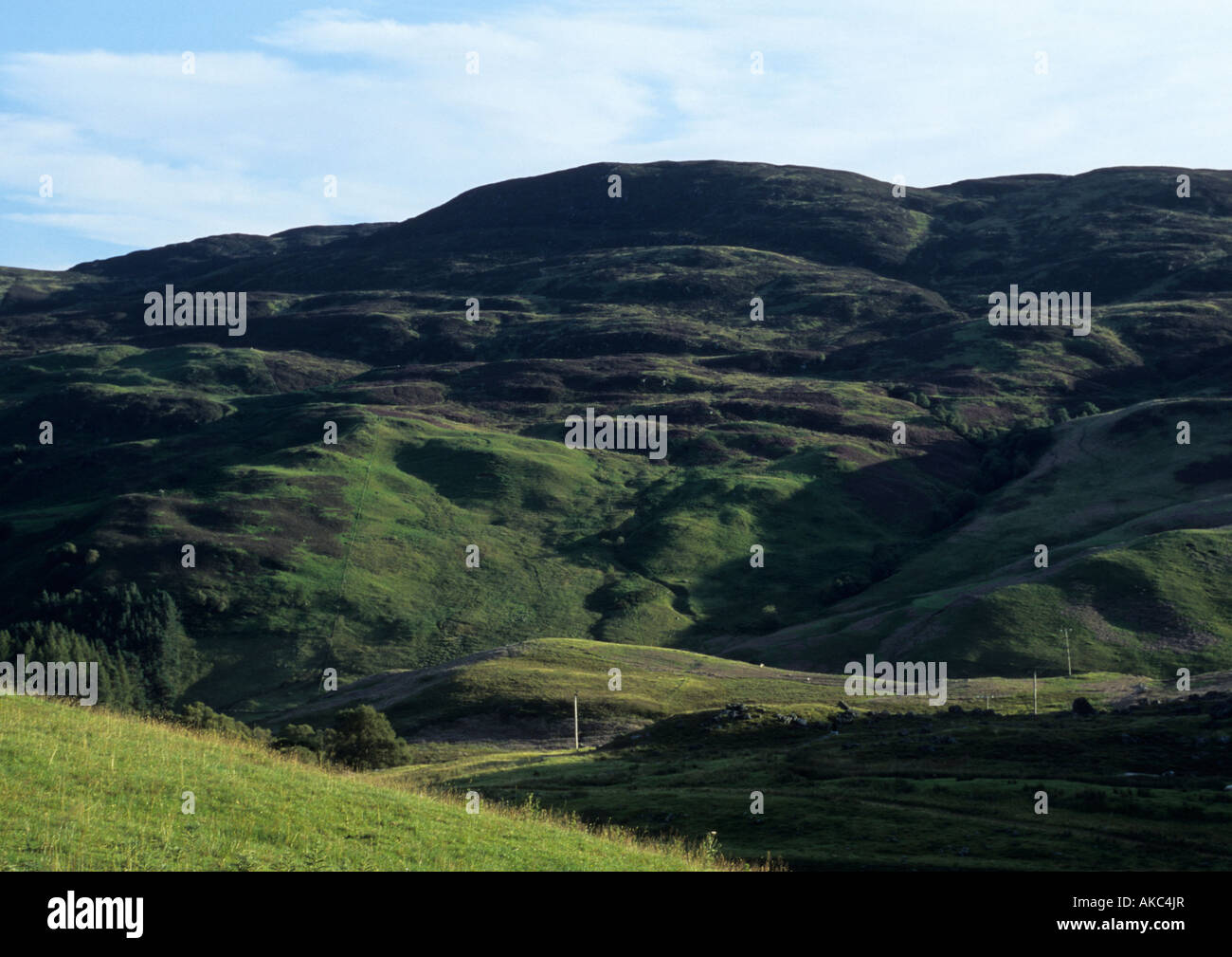 Les Highlands écossais dans le Perthshire Banque D'Images