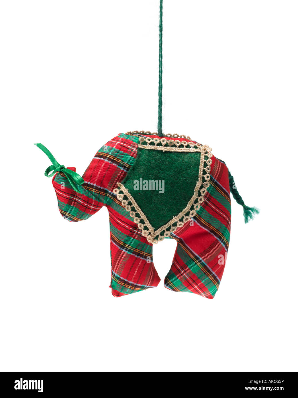 Christmas ornament hanging éléphants raccroché Banque D'Images