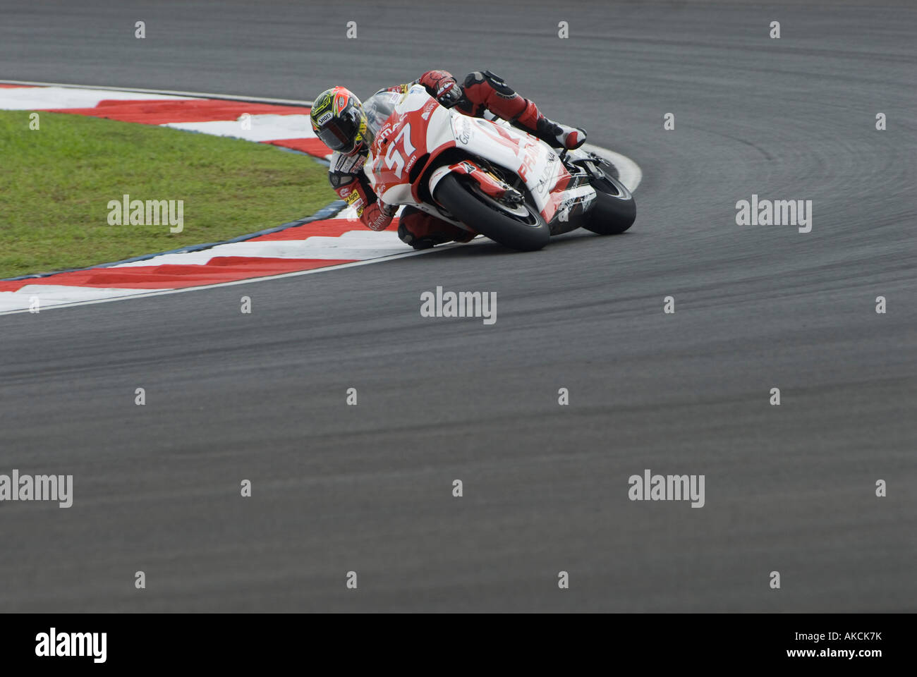 La Chaz Davies Pramac d'Antin en 2007 le Grand Prix moto de Malaisie Polini Circuit Sepang Malaisie Banque D'Images