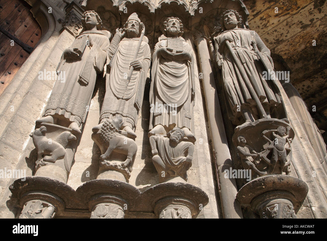 France Ile de France la cathédrale de Chartres Banque D'Images