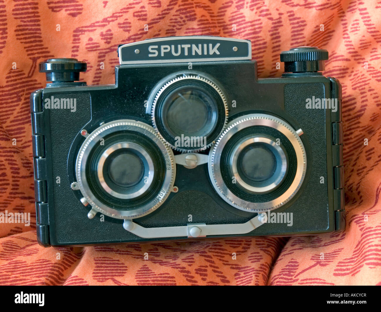 Historique ancienne type appareil photo appareil photo panorama Spoutnik Banque D'Images