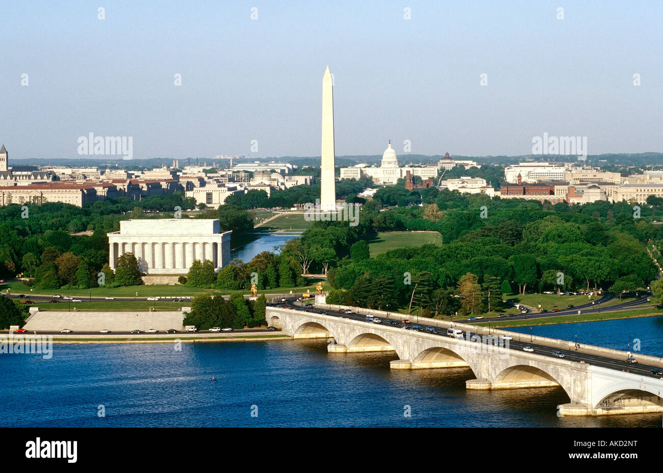 Antenne de Washington DC, Washington, D.C., en Amérique du Nord Banque D'Images