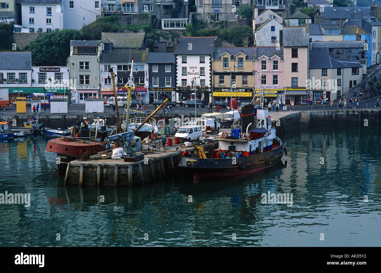 Brixham Harbour l'important port de pêche devons Banque D'Images