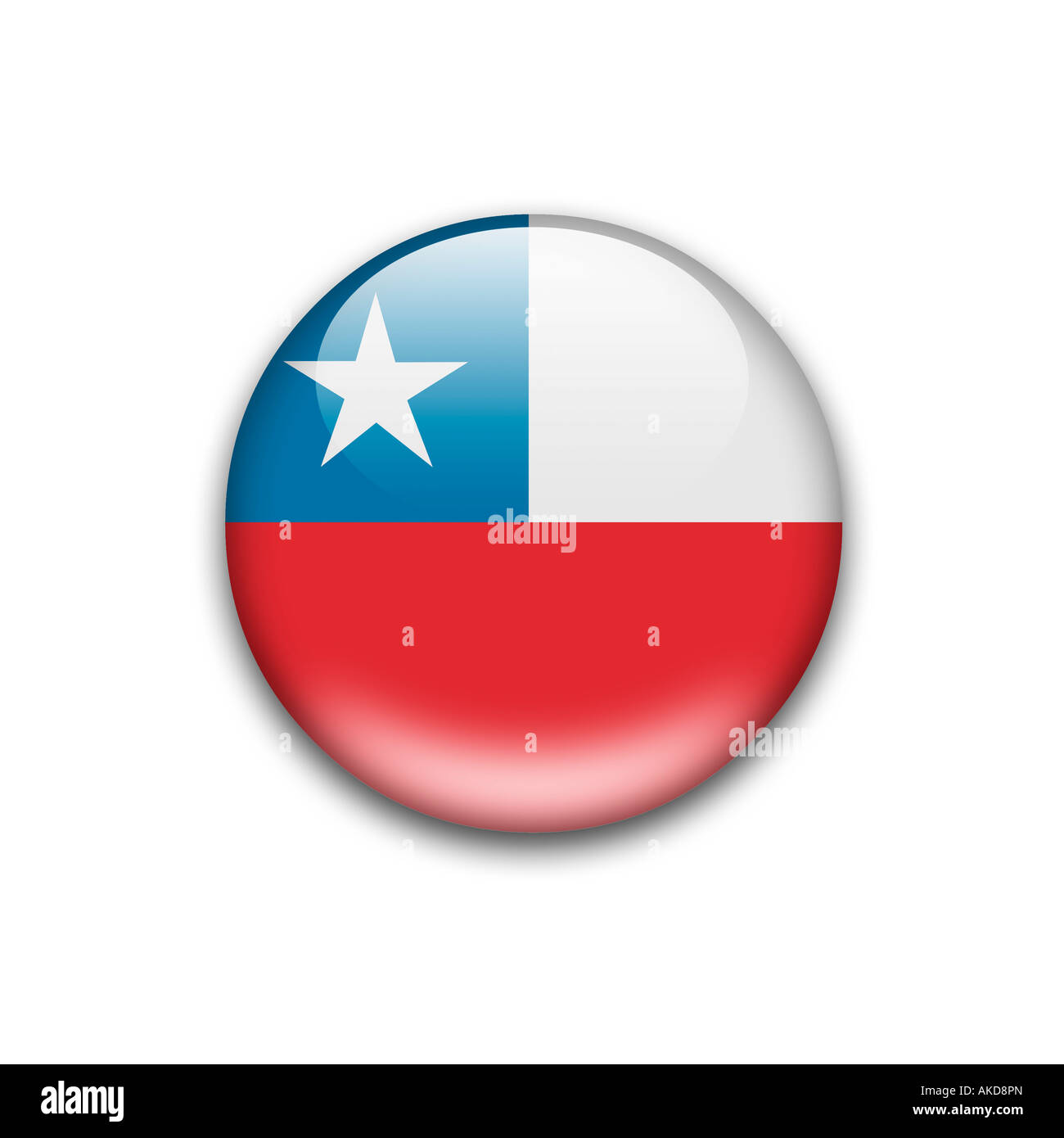 drapeau du Chili Banque D'Images
