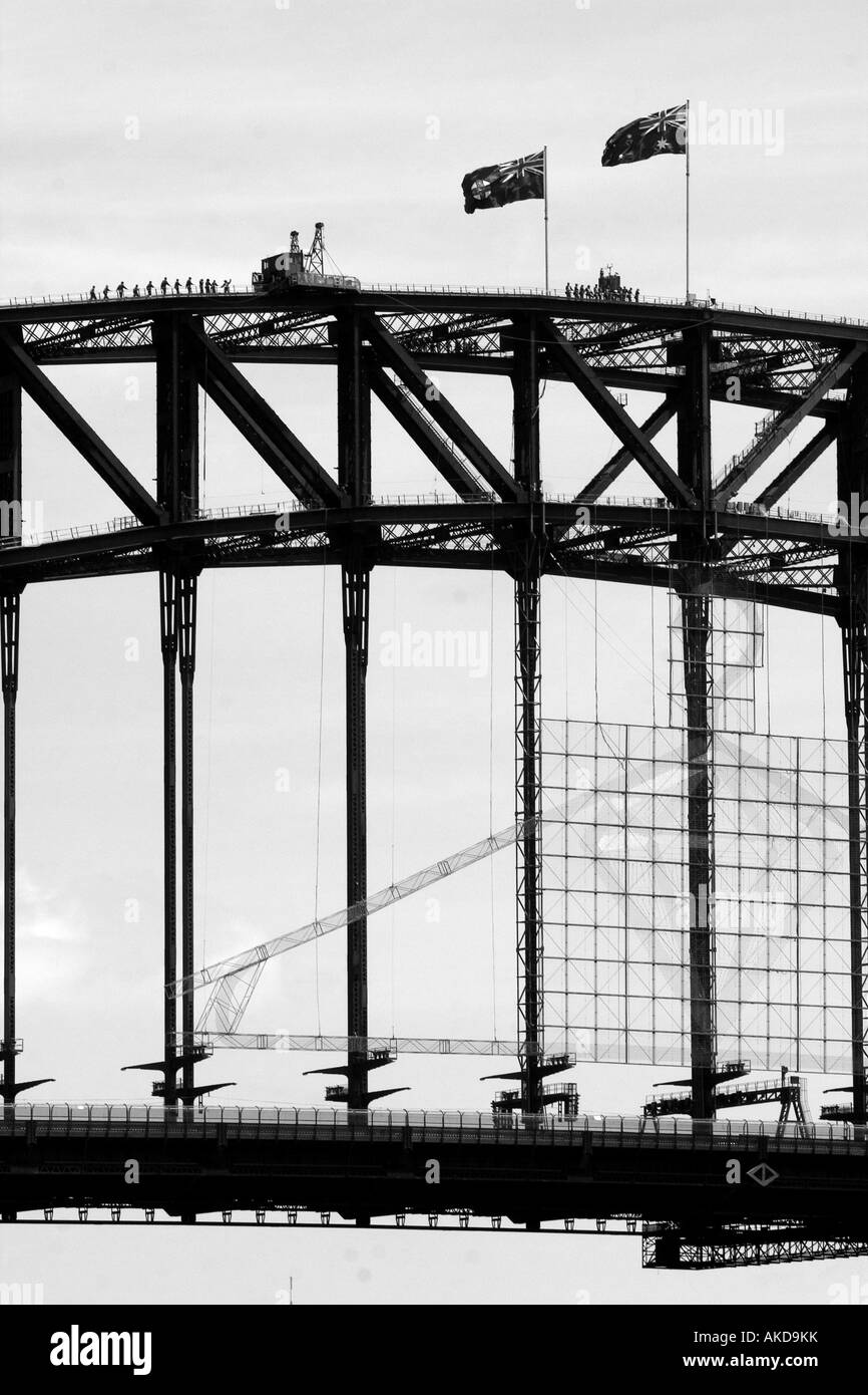 Le Pont du Port de Sydney, Australie. Banque D'Images