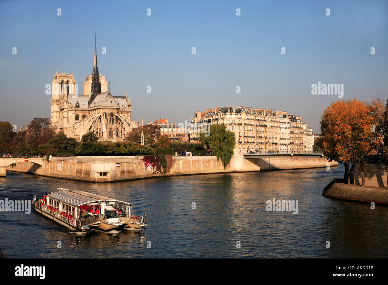 France Paris La Cathédrale Notre Dame Banque D'Images