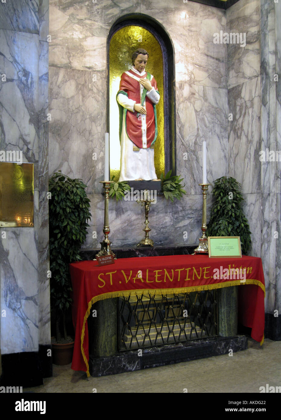 Culte de Saint Valentin Banque D'Images