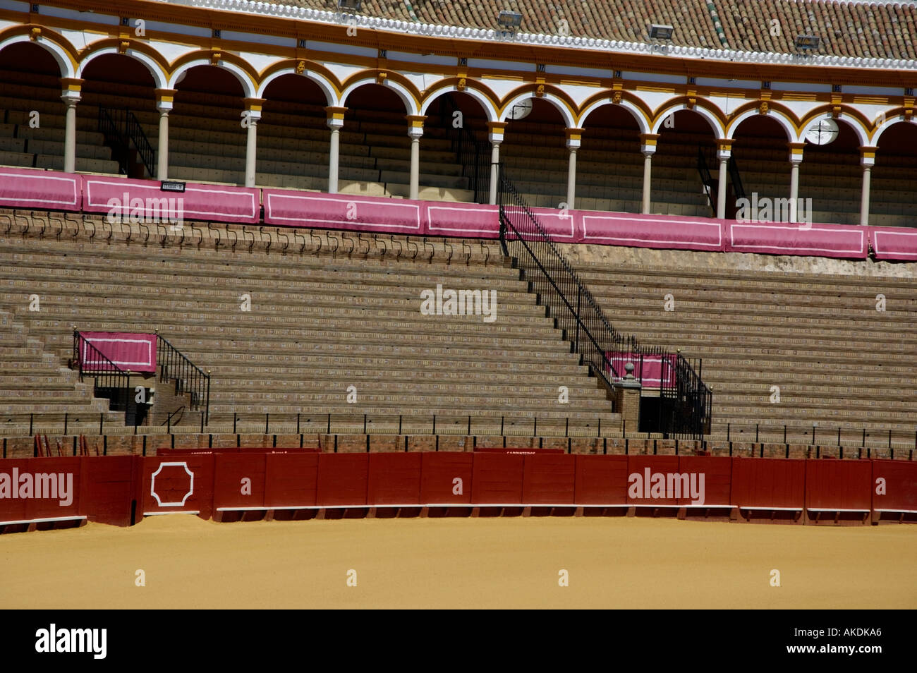 Espagne Andalousie Séville Les arènes de la Maestranza également connu sous le nom de Plaza de Toros Banque D'Images