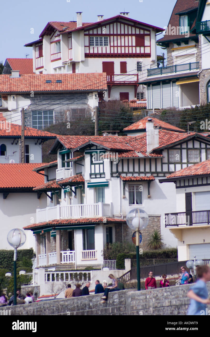 St Jean de Luz Skyline Banque D'Images