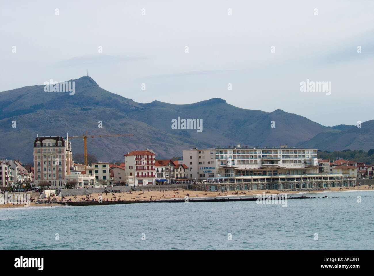St Jean de Luz Skyline Banque D'Images