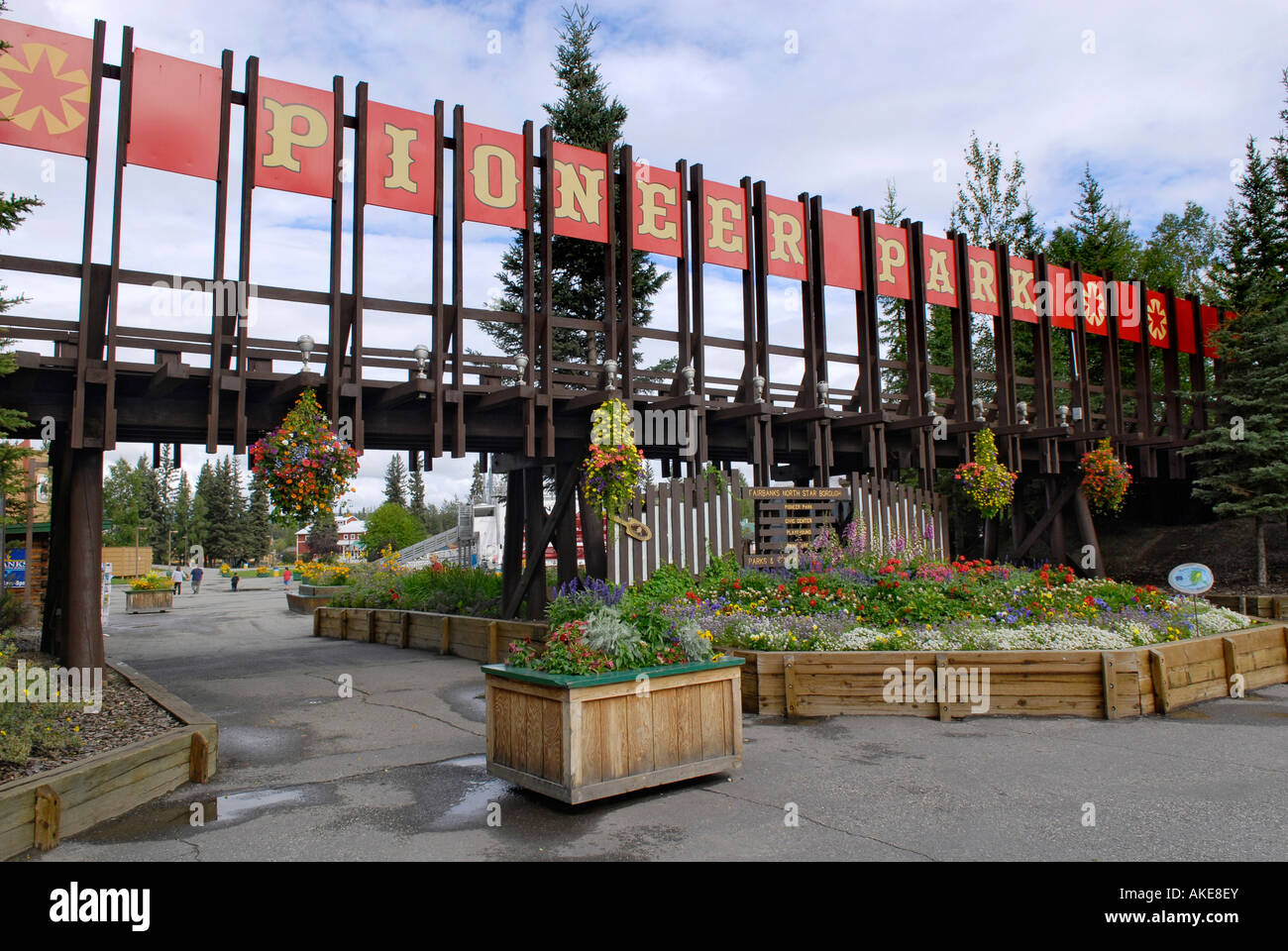 Pioneer Park Fairbanks Alaska Alaska Highway Al ALCAN PEUT U S United States Banque D'Images