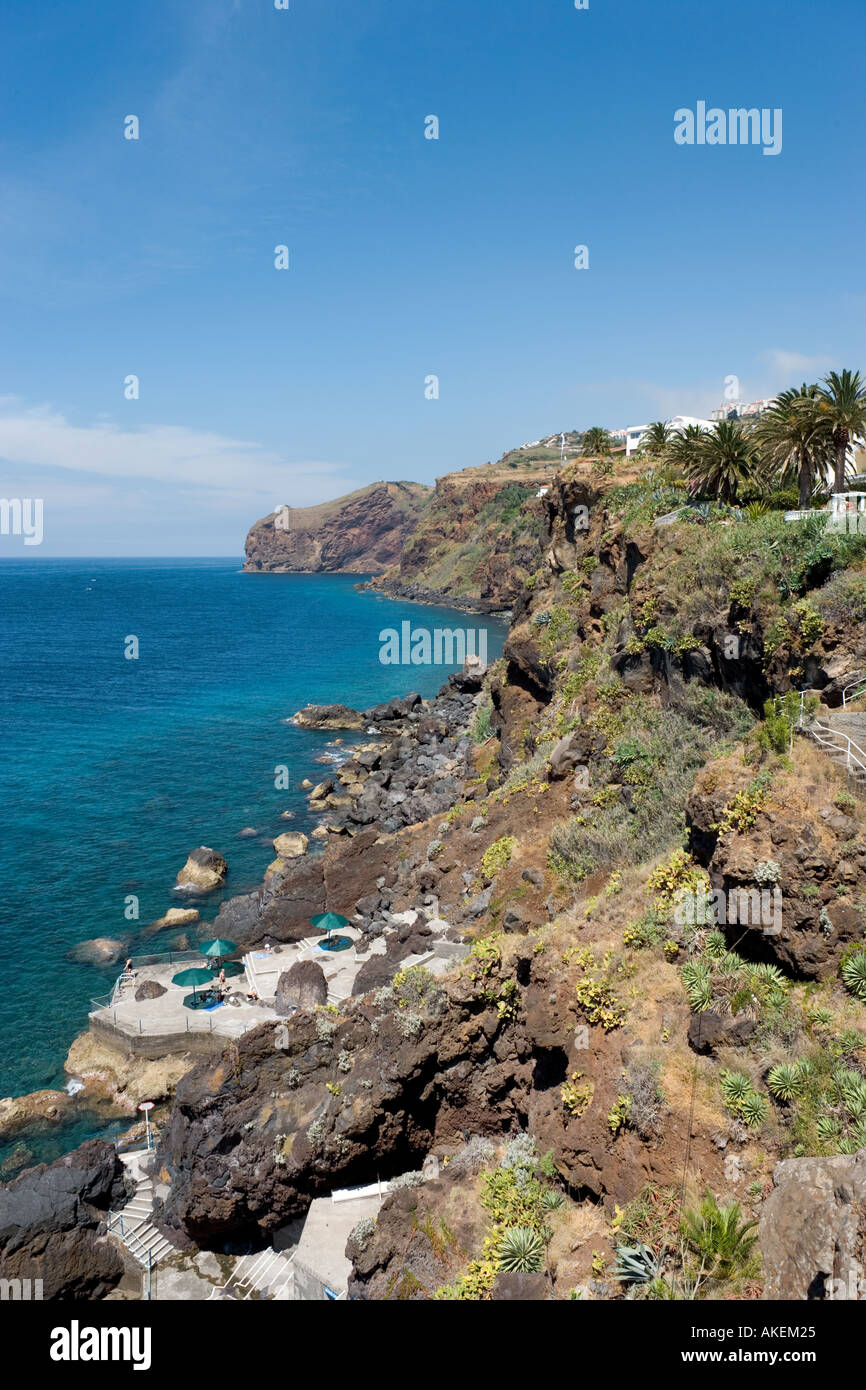 Front de mer, Funchal, Madeira, Portugal Banque D'Images
