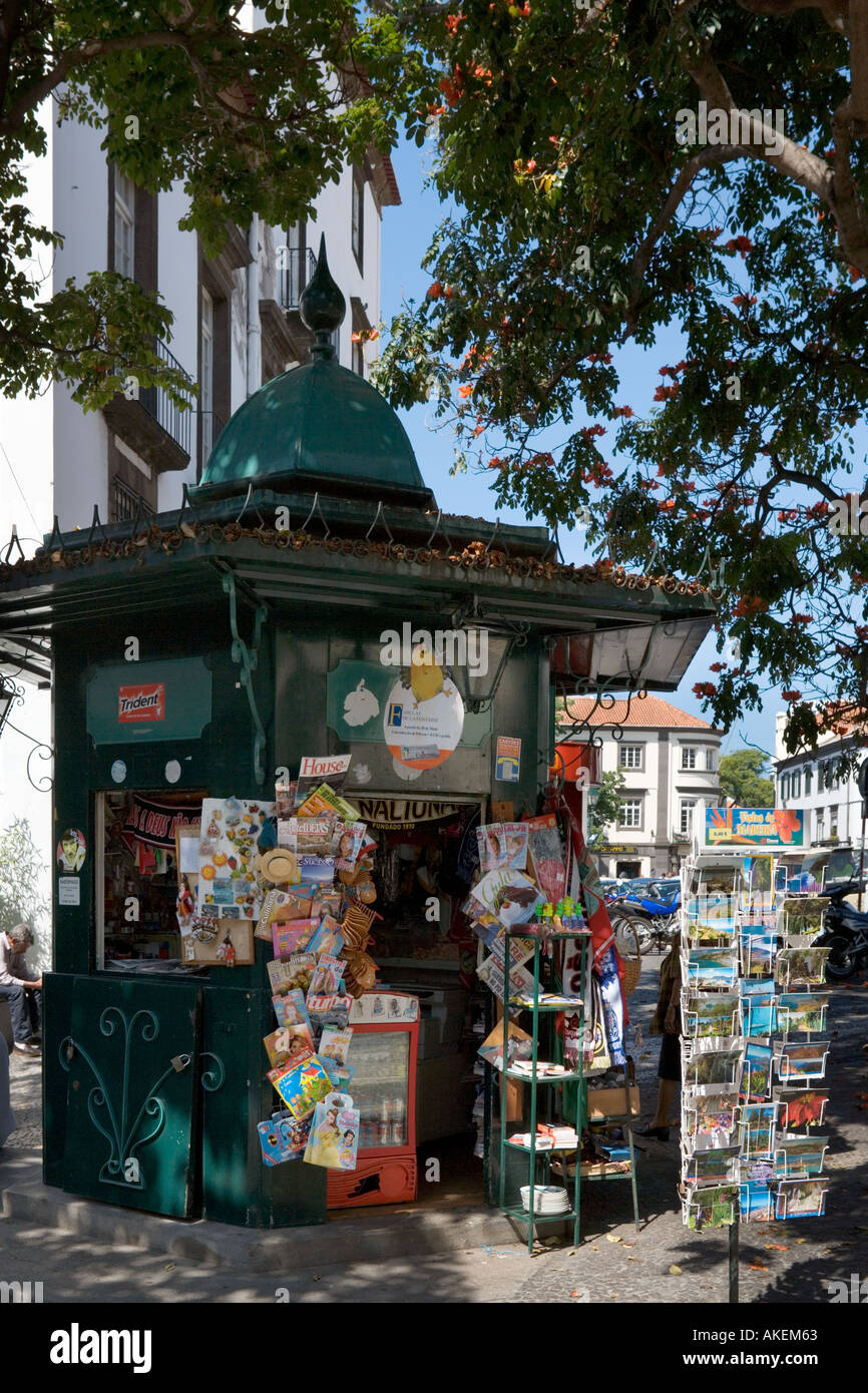 Kiosque, Praca Do Municipio (place principale), Funchal, Madeira, Portugal Banque D'Images