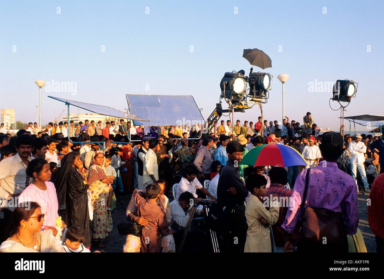 Indien, Bombay, suis Filmaufnahmen porte de l'Inde Banque D'Images