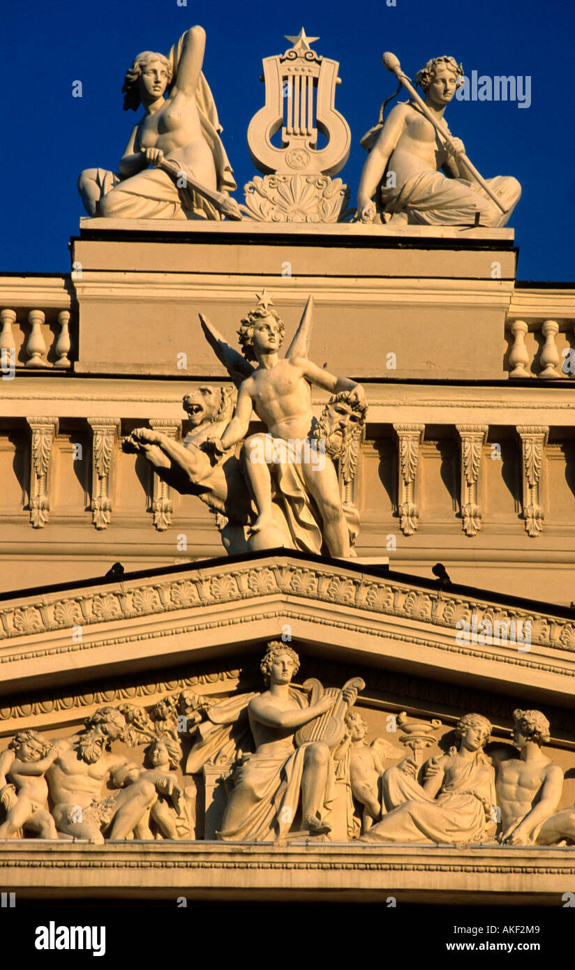 La Lettonie, Riga, Nationaloper gebaut, 1860-1863 Banque D'Images