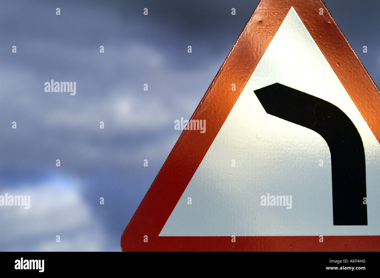 tourner à gauche Banque D'Images