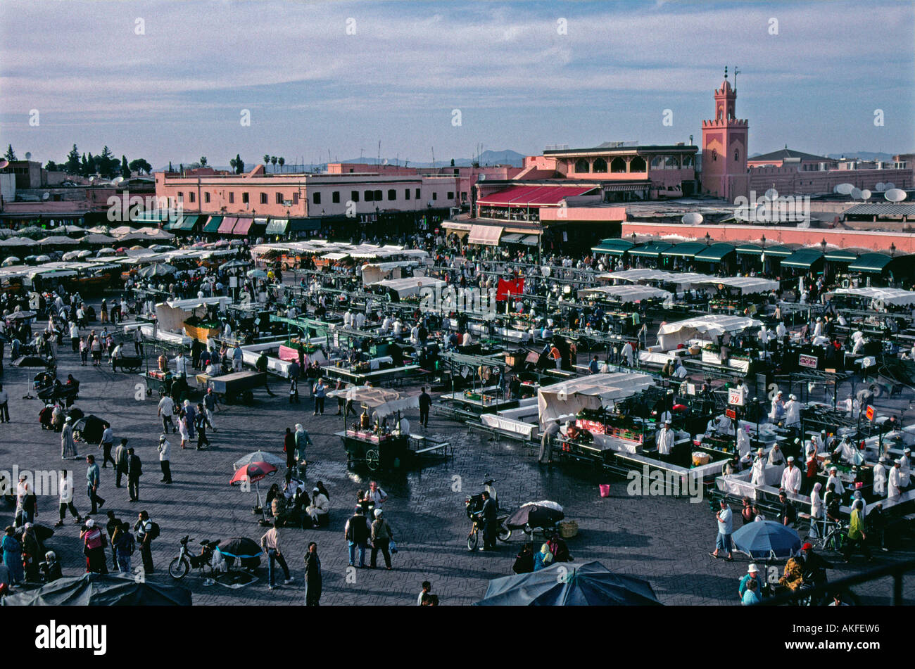 Jemma el Fna Marrakech Maroc Banque D'Images