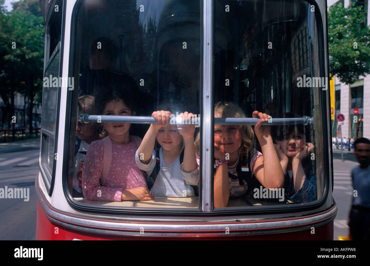 Wien, Österreich, Strassenbahn am Ring Banque D'Images