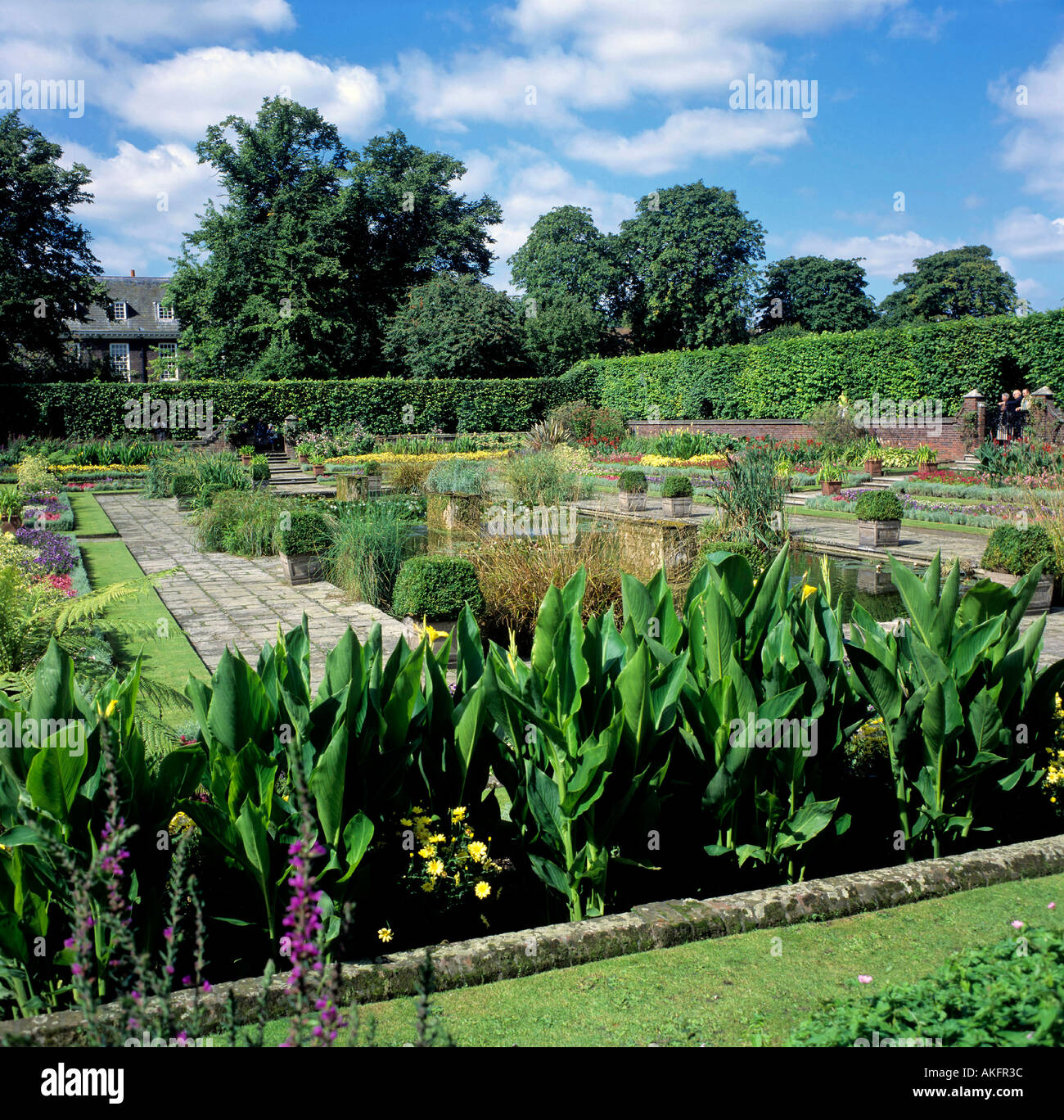 Jardin de Kensington palace city de Londres Angleterre grande-bretagne editorial Utilisez uniquement Banque D'Images