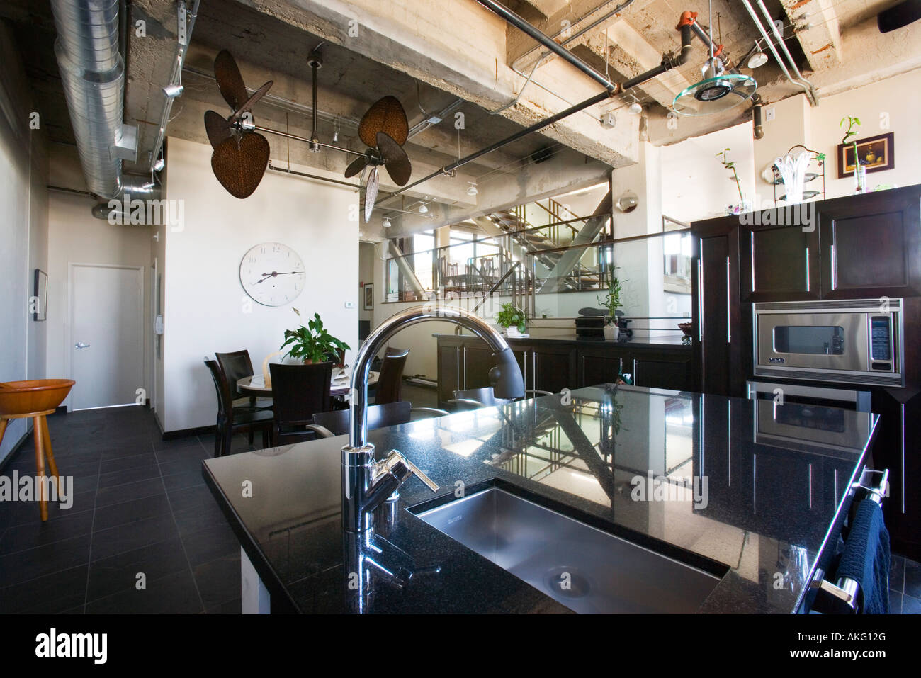 Vignette de cuisine moderne. Banque D'Images