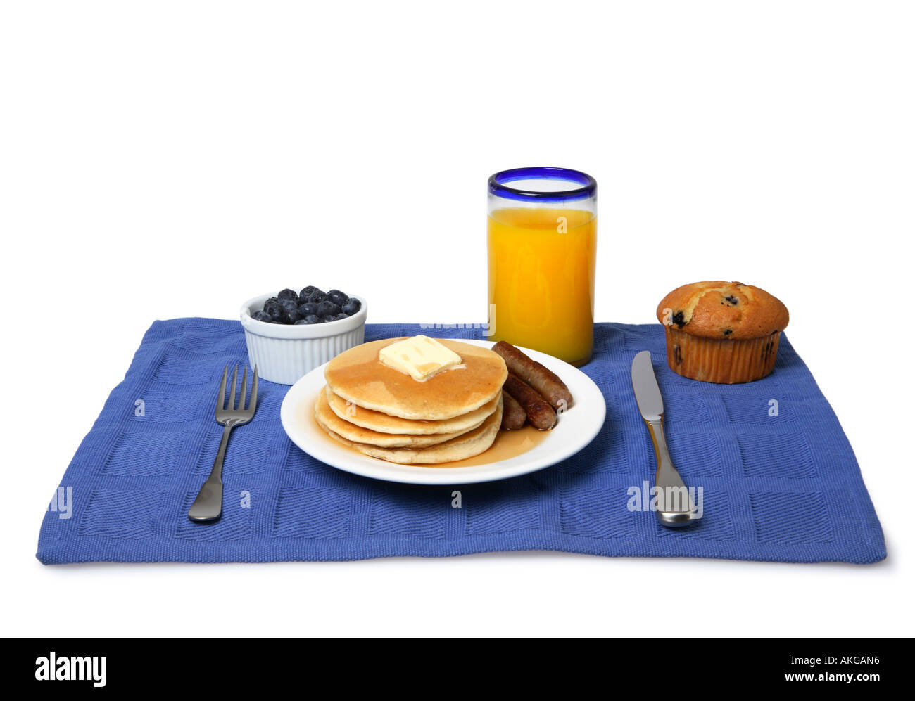 Réglage de petit-déjeuner Banque D'Images