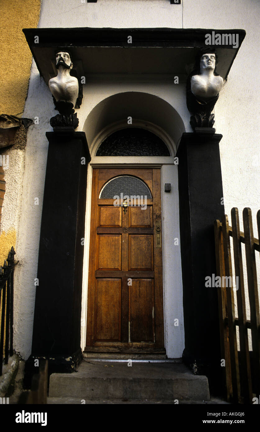 De proue sur une propriété résidentielle à Newport South Wales, UK. Banque D'Images