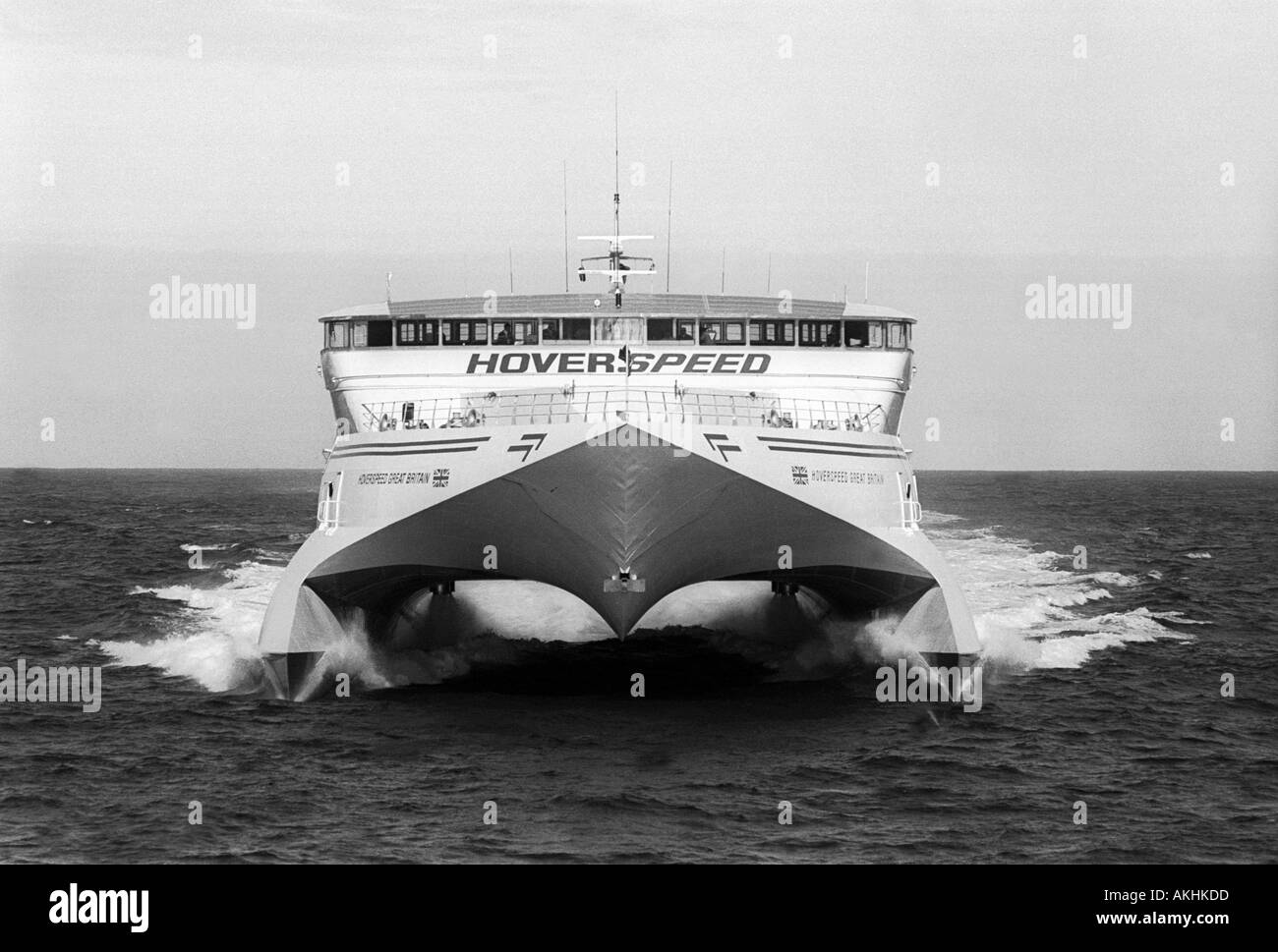 Seacat Hoverspeed Aiguilles 1990 Ile de France blanc Banque D'Images