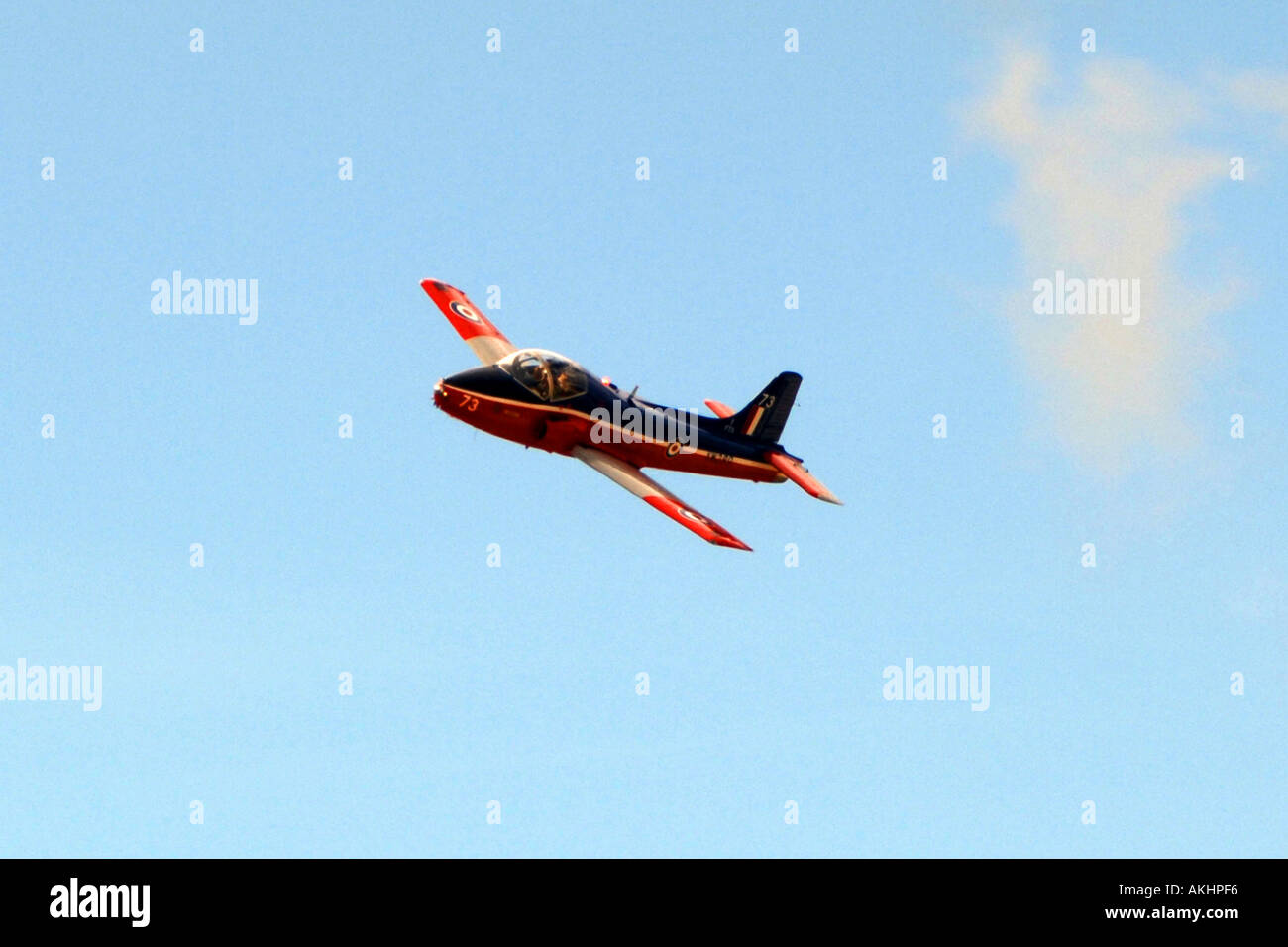 Un 1950 RAF Jet Provost deux avions d'entraînement de siège. Banque D'Images