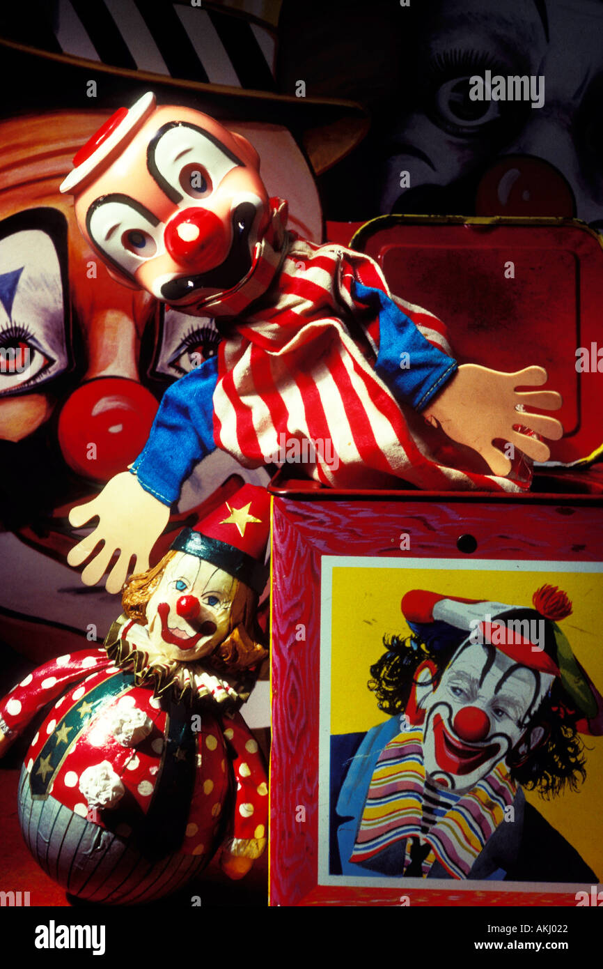 Jack in the box toy Banque D'Images
