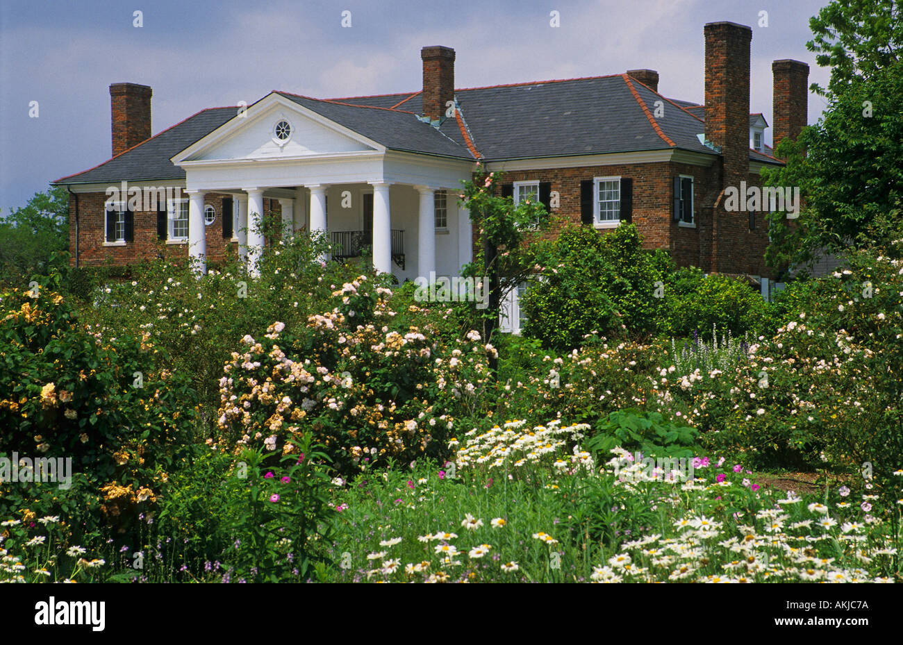 Caroline du Sud Charleston Boone Hall Plantation plantation Colonial Revival maison construite 1936 Jardin Banque D'Images