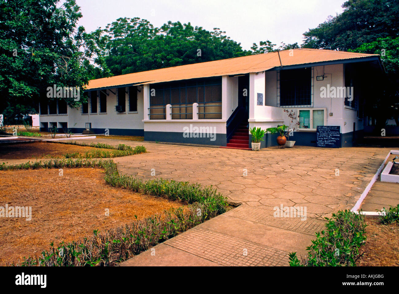 La maison et du terrain de W.E.B. Musée DuBois Accra Ghana Banque D'Images