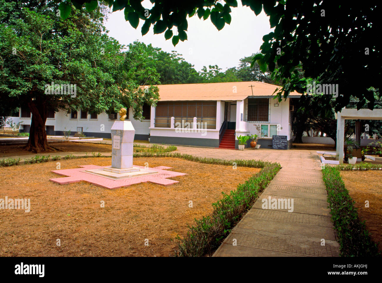 La maison et du terrain de W.E.B. Musée DuBois Accra Ghana Banque D'Images