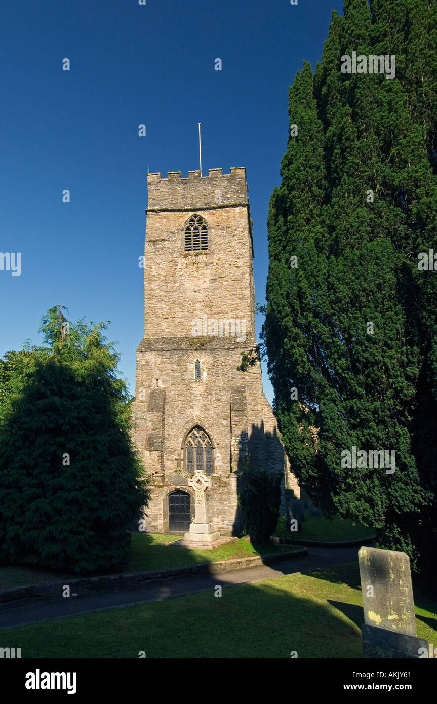 Le beffroi de l'église de St Petrocs partie remonte à la 6ème ANNONCE de siècle Padstow Cornwall UK Banque D'Images