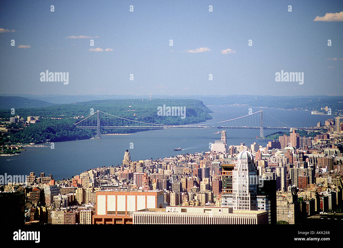 George Washington Bridge New York City New York USA Banque D'Images