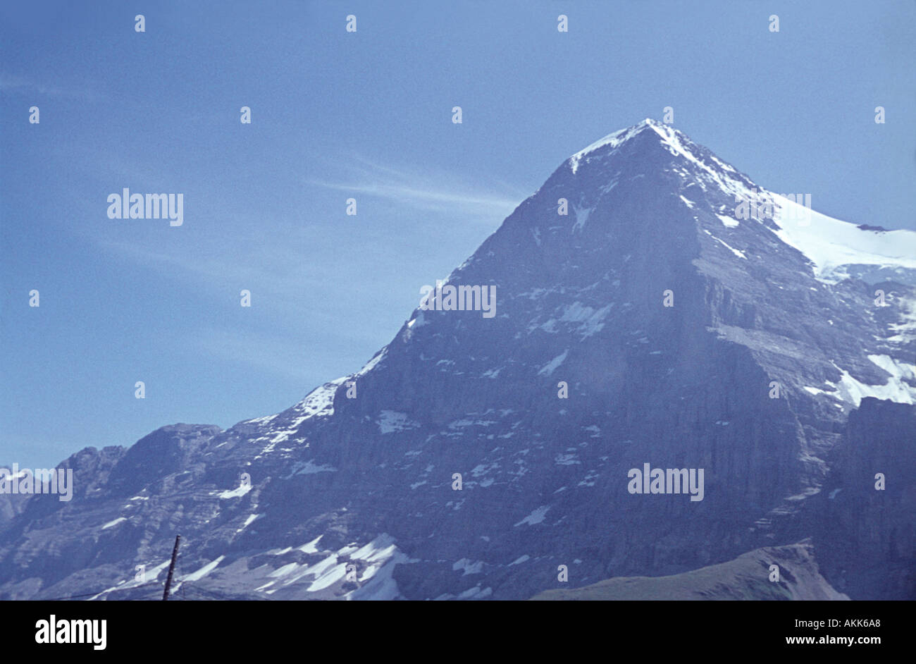 Mont nord de l'Eiger en Suisse Banque D'Images