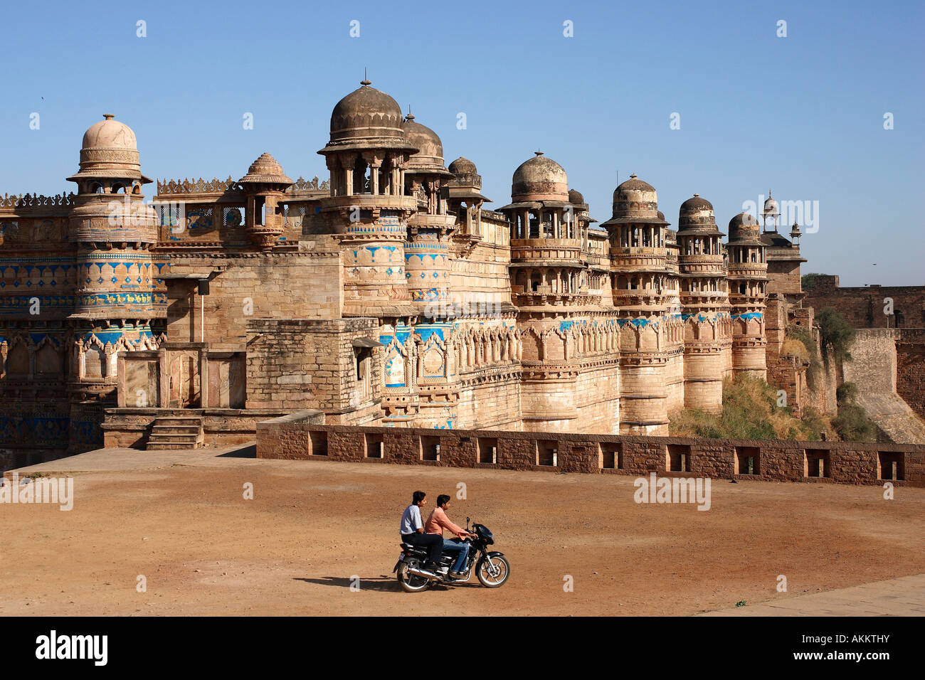 L'Inde, le Madhya Pradesh, Gwalior, Man Mandir Palace Banque D'Images