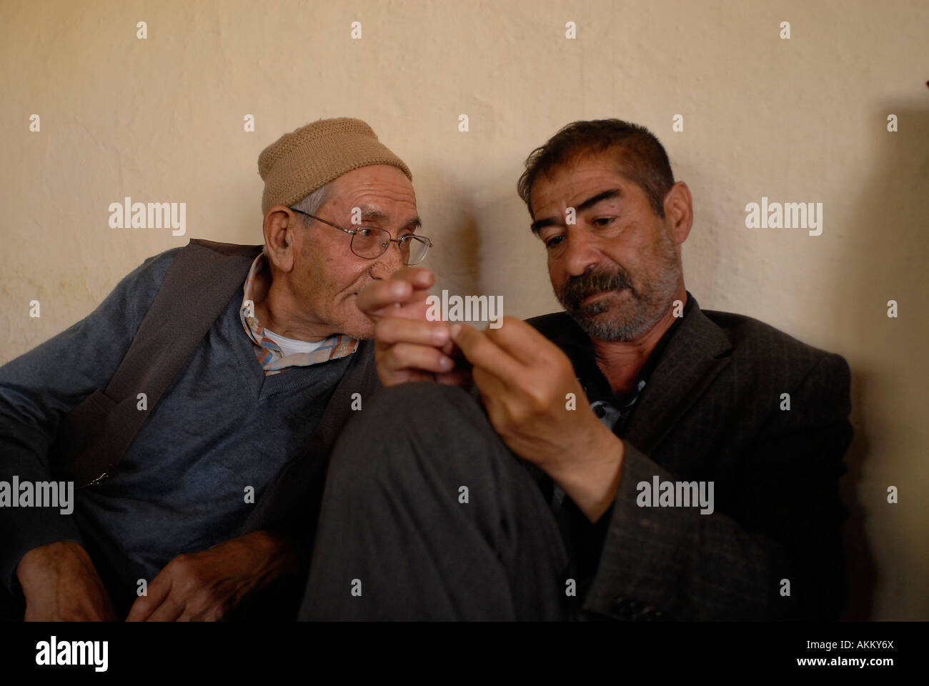 Villageois kurdes dans Hakkari Province Turkey Banque D'Images